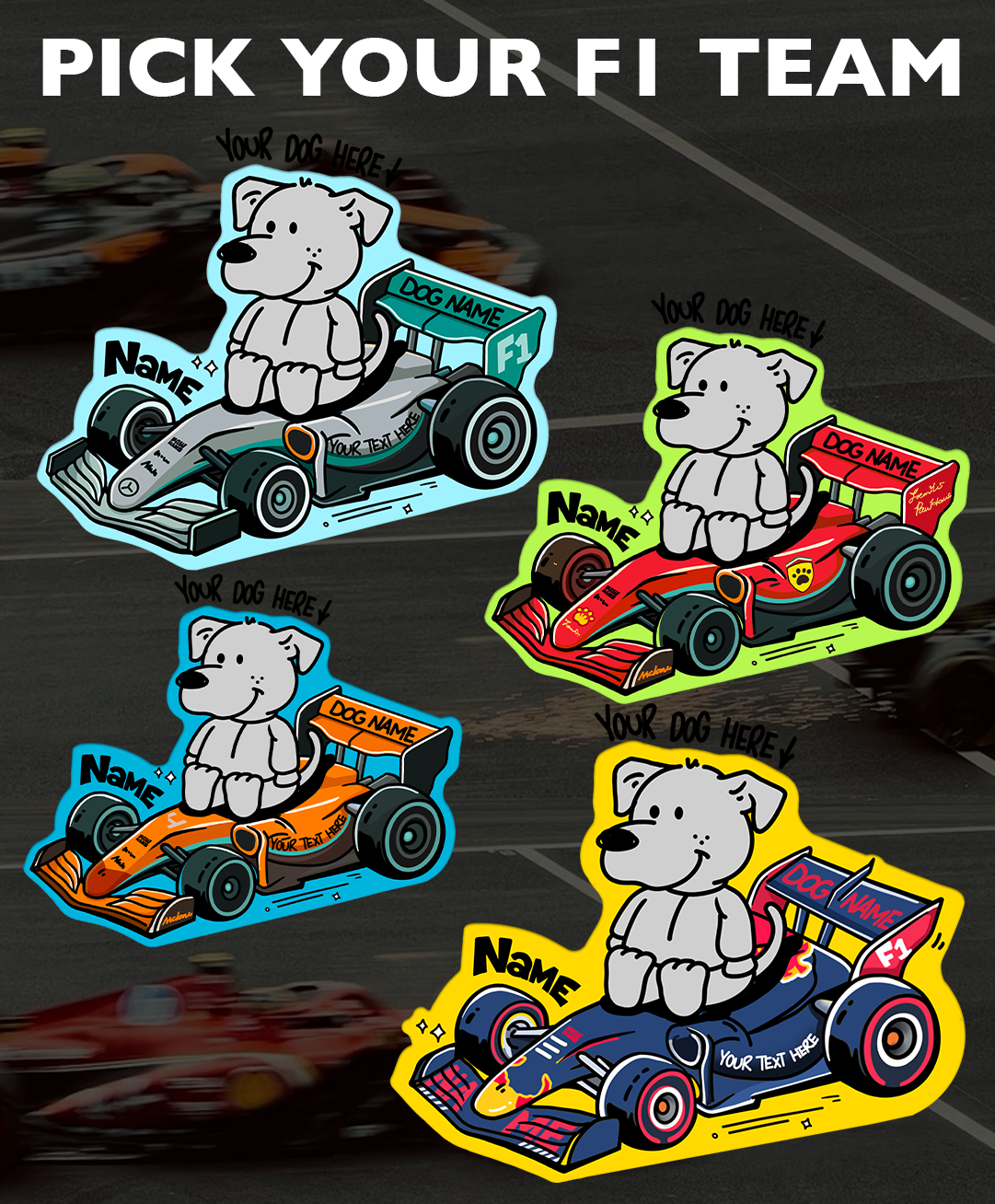 Custom F1 Comic Rug