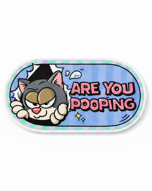"Are You Pooping Bath" Mat