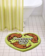 Green "Pawsitive Vibes Only" Rug
