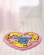 Pink "Pawsitive Vibes Only" Rug