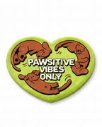 Green "Pawsitive Vibes Only" Rug