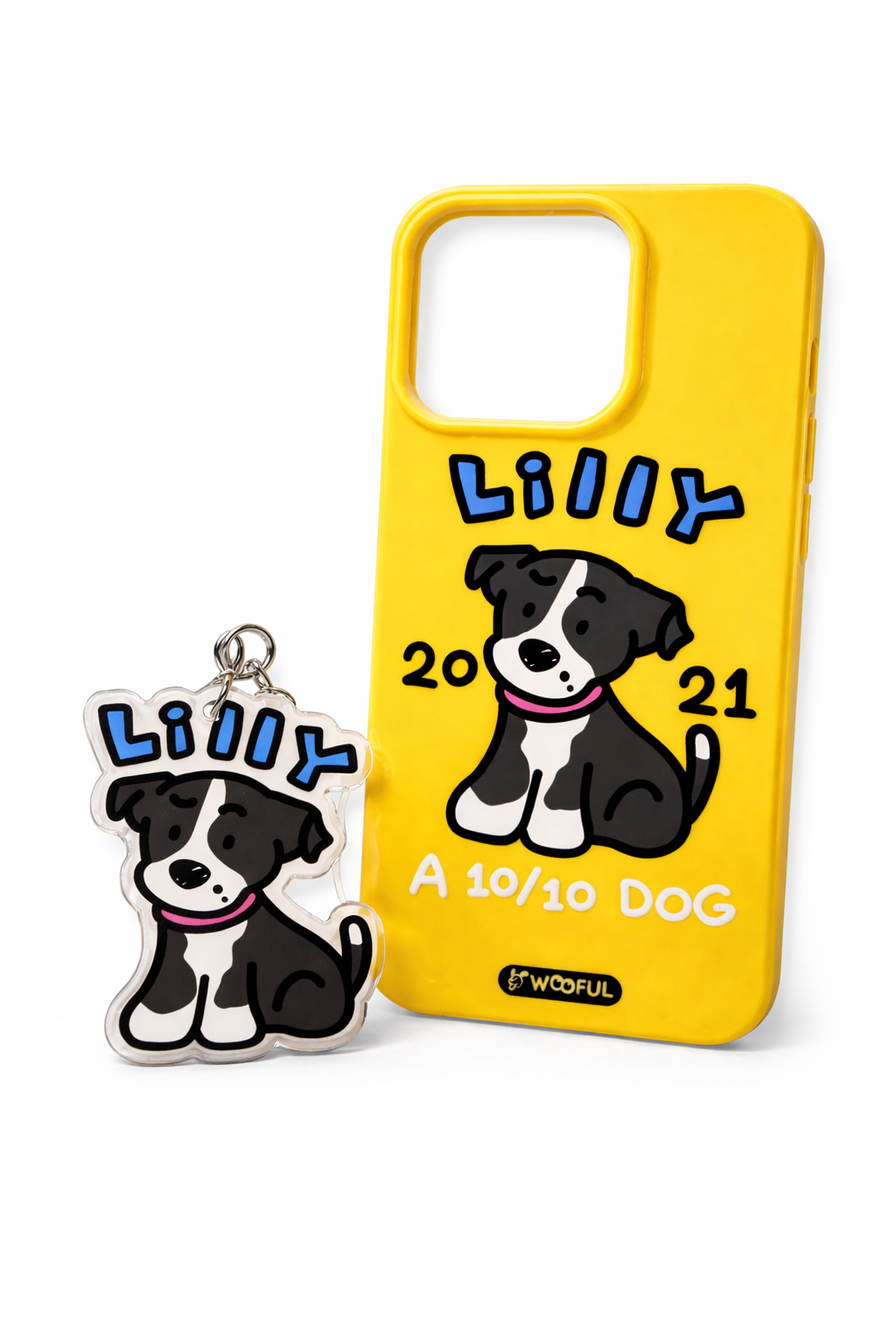 Custom Pet Portrait Phone Case & Keychain