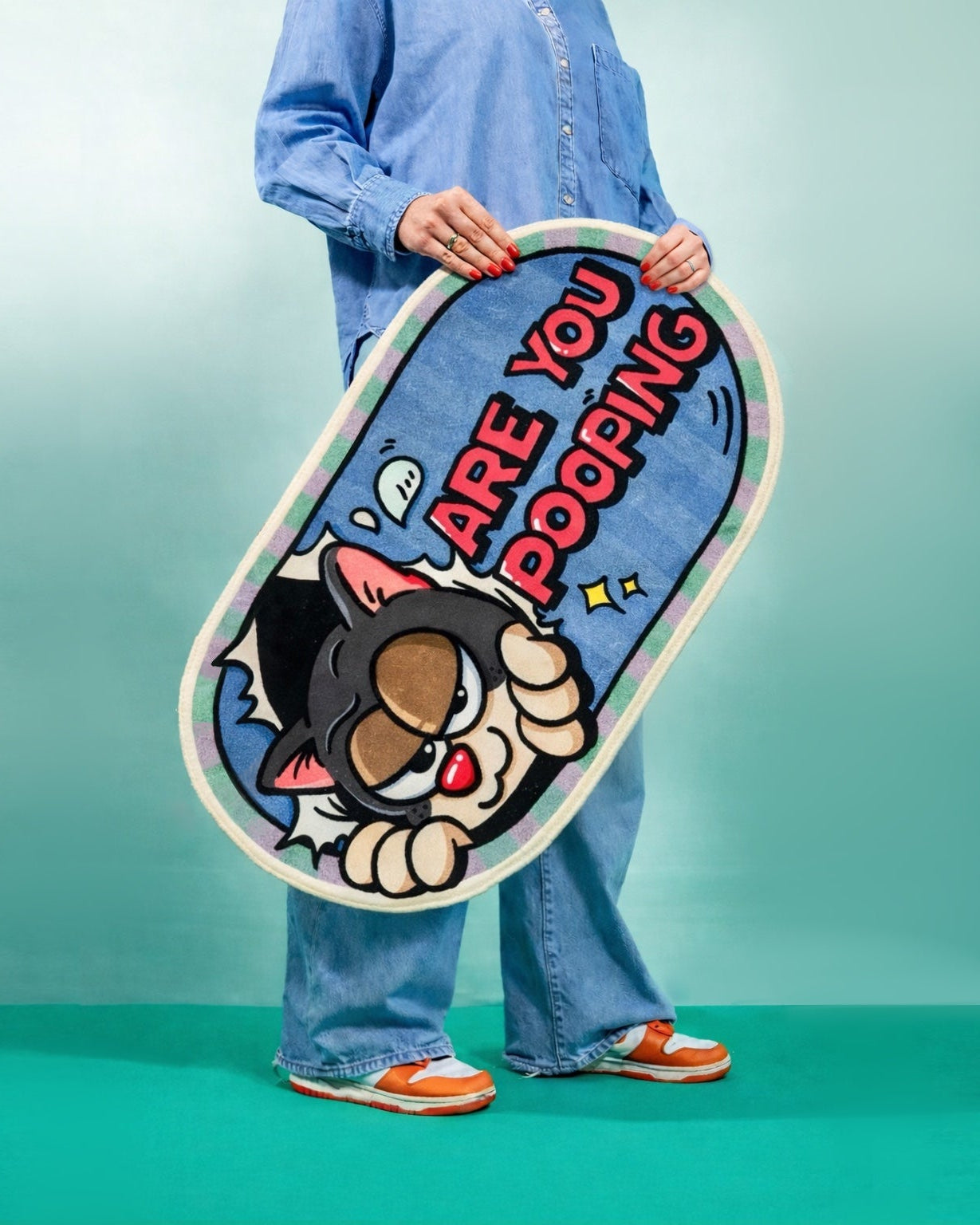 "Are You Pooping Bath" Mat