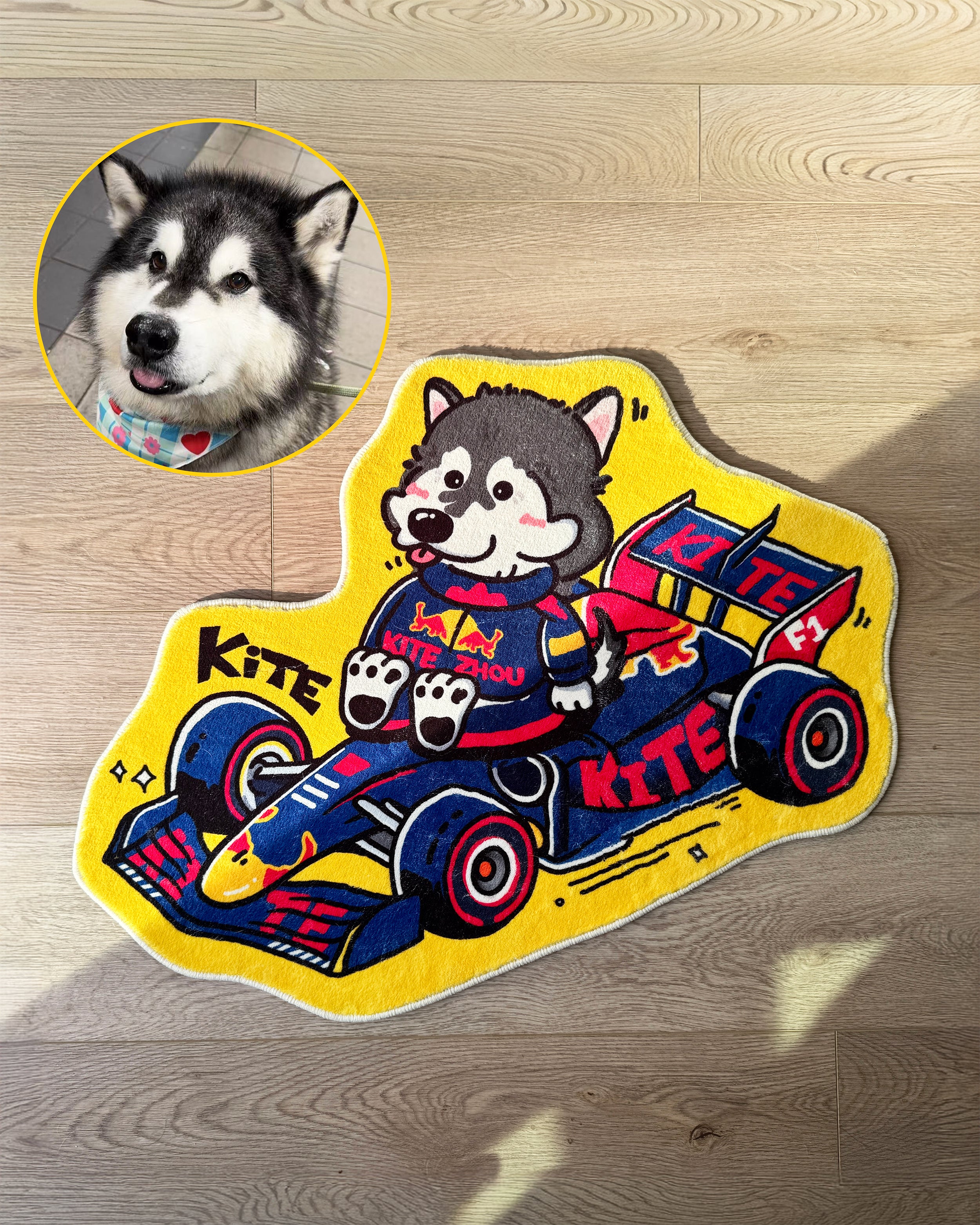 Custom F1 Comic Rug