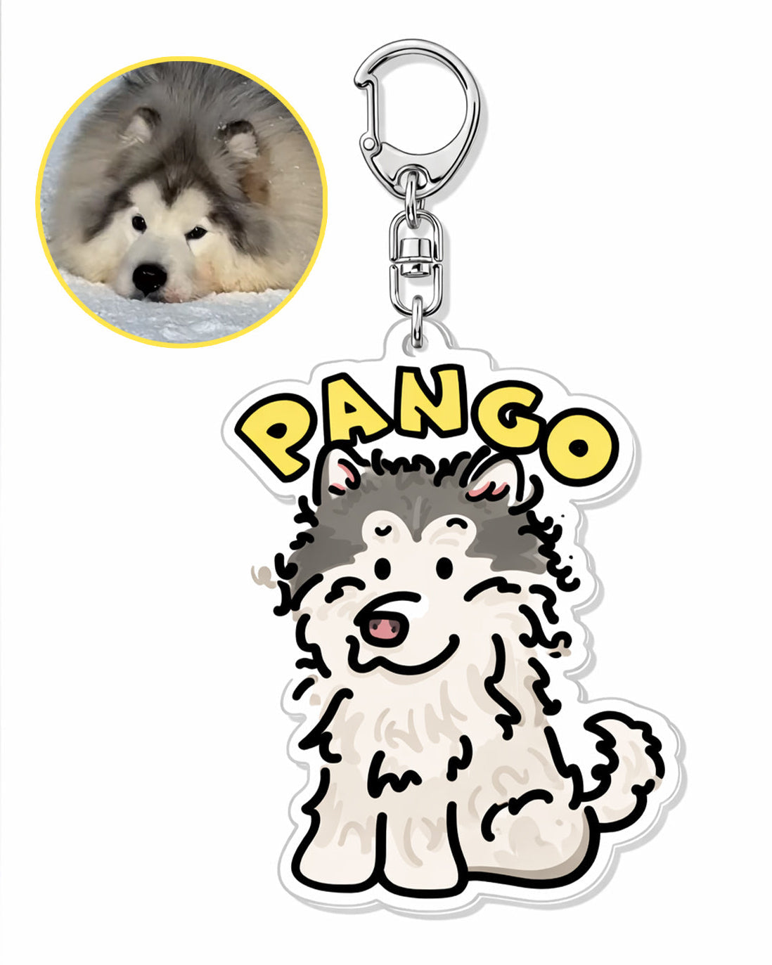 Custom Pet Portrait Phone Case & Keychain