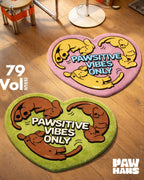 Pink "Pawsitive Vibes Only" Rug